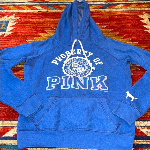 PINK Victoria's Secret Tops - Victoria’s Secret Property of Pink Pullover Hoodie